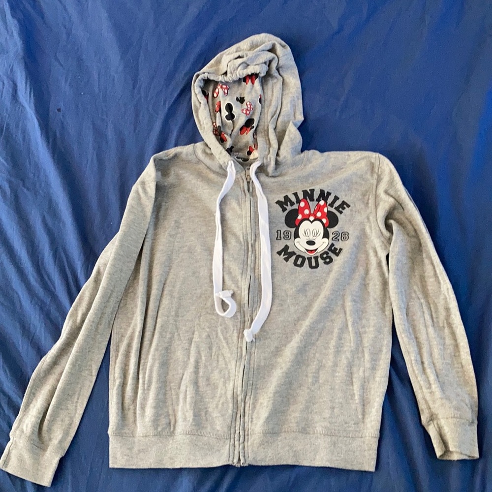 Disney-Minnie Mouse-Reversible Lightweight Zip Up